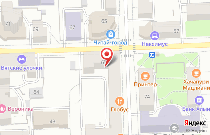 Мясной дворик на улице Карла Либкнехта на карте