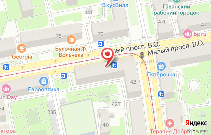 ТекстильОптТорг в Василеостровском районе на карте
