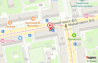 Лит.Ра в Василеостровском районе на карте
