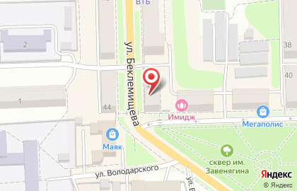 Магазин окон и дверей на улице Гагарина на карте