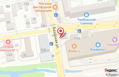 Магазин Наш Мясной в Тамбове на карте