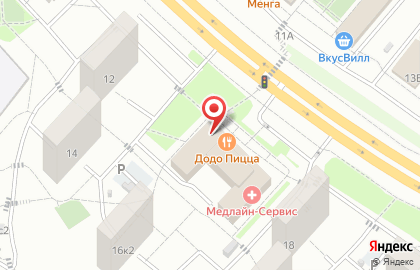 Супермаркет Пятёрочка , 16 к 1 на карте