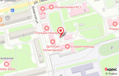 Детская поликлиника в Хабаровске на карте