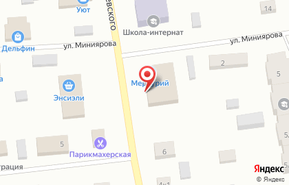 Торговый дом Меркурий на улице Чернышевского на карте