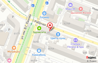 Цветочный салон Клумба в Октябрьском районе на карте