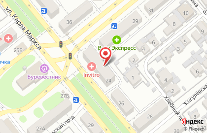Центр лечения наркозависимости доктора Василенко на улице Карла Маркса на карте