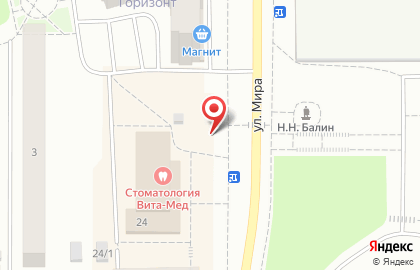 ОАО Банкомат, АКБ Северный Народный Банк на улице Мира на карте