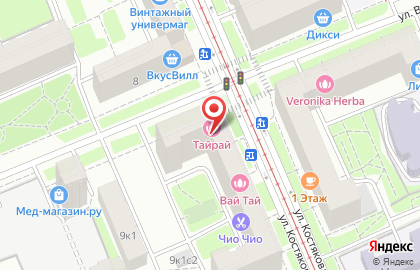 Салон тайского массажа и СПА ТАЙРАЙ в Москве на карте