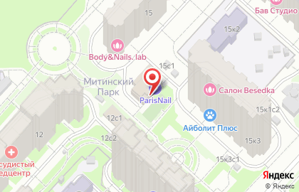 Мультибрендовая школа-магазин ногтевого сервиса Parisnail в Митино на карте