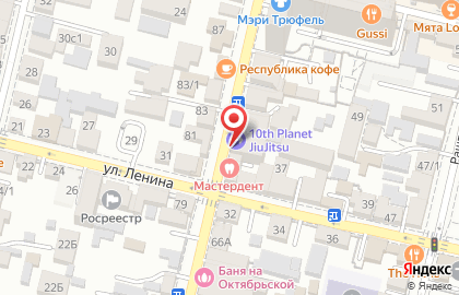 Государственное юридическое бюро Краснодарского края на Октябрьской улице на карте