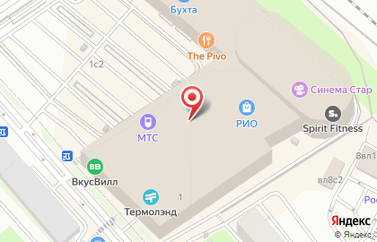 Сеть французских кондитерских Шантимэль на метро Нагатинская на карте