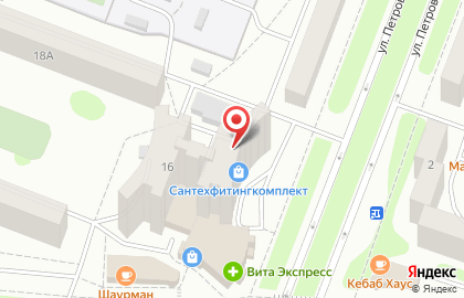 Закусочная Кабачок на улице Петрова на карте