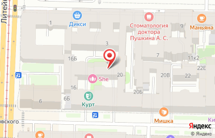 ДИКСИ на Чернышевской на карте