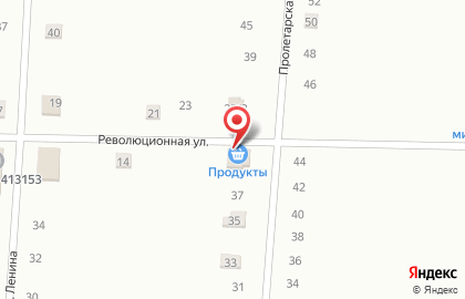 Продуктовый магазин Любава на Революционной улице на карте