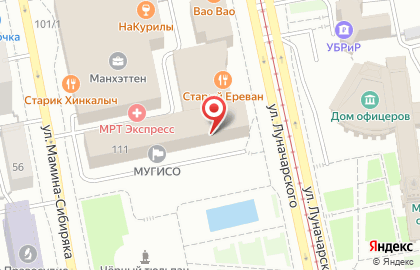 Министерство по управлению государственным имуществом Свердловской области на карте