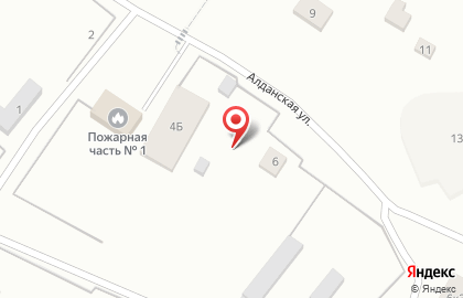 Служба заказа легкового транспорта Твое на Алданской улице на карте