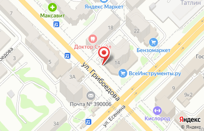 Комиссионный магазин Победа в Рязани на карте