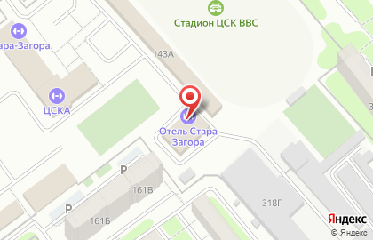 Гостиница Стара Загора на карте