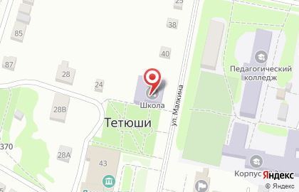 Центр дополнительного образования Тетюшского муниципального района Республики Татарстан на карте