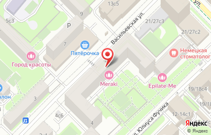 Туристическое агентство Coral Travel Elite Service на Васильевской улице на карте