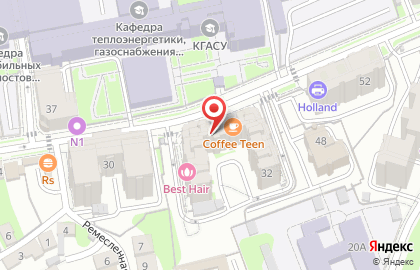 Кафе Пицца Мания в Вахитовском районе на карте
