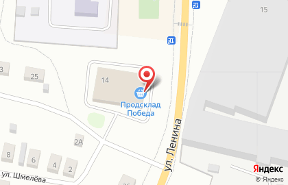 Супермаркет низких цен Победа на карте