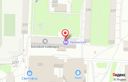 Гостиничный комплекс Уральская на карте