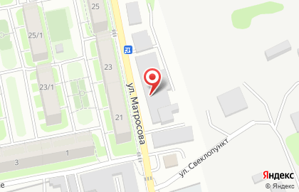 СТО Автолекарь на улице Александра Матросова на карте