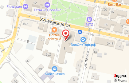 Караоке-бар Чердак на Украинской улице на карте