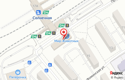 Магазин фастфудной продукции на Наро-Фоминской улице на карте