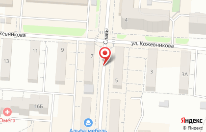 Салон обуви Юничел на улице Кожевникова на карте