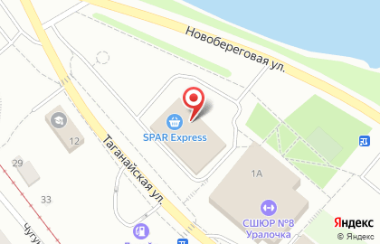 Служба экспресс-доставки Сдэк на Таганайской улице на карте