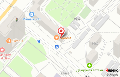 Хоспер-бар Brooms на Проспекте Вернадского на карте