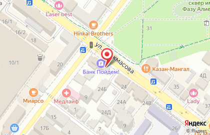 Кафе Минутка на улице Коркмасова на карте