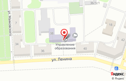 Центральная городская библиотека на улице Ленина на карте
