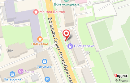 Сервисный центр GSM на Большой Санкт-Петербургской улице на карте