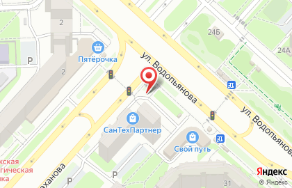 Автостоянка Арго-Л на улице Водопьянова на карте