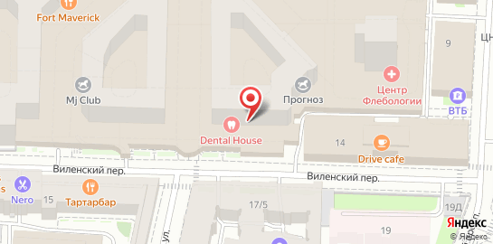 Стоматологическая клиника Dental House на Парадной улице на карте