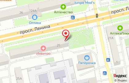 Рич на проспекте Ленина на карте