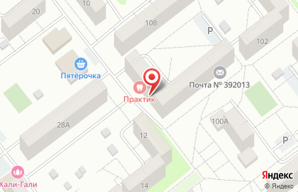 Магазин Пивкофф на улице Рылеева на карте