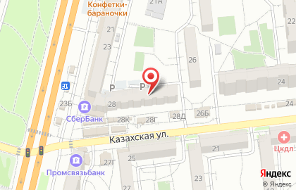Банкомат Поволжский банк Сбербанка России, Волгоградское отделение №8621 на Казахской улице, 28 на карте