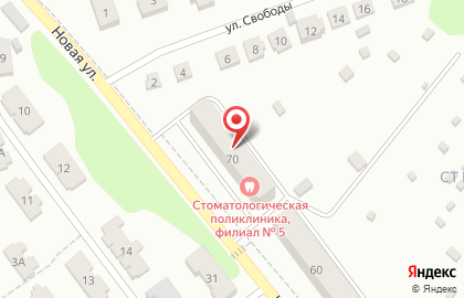 Донская стоматологическая поликлиника, МУЗ в Донском на карте