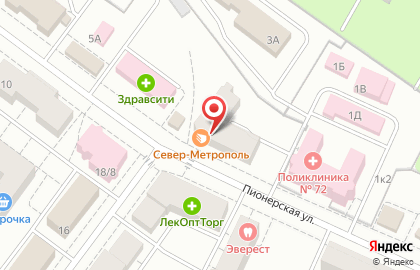 Магазин фруктов и овощей в Петроградском районе на карте