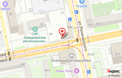 Автостоянка в Екатеринбурге на карте
