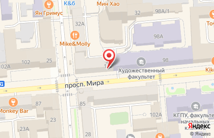 Ювелирный магазин Ларец в Центральном районе на карте