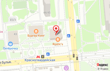Фото-копировальный центр Копирка на метро Красногвардейская на карте