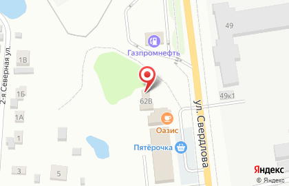 Автомойка Газпромнефть на улице Свердлова на карте
