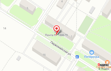 Банкомат Почта Банк на Первомайской улице на карте