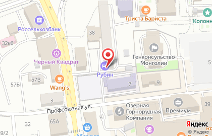 Гостиница Бархат на карте