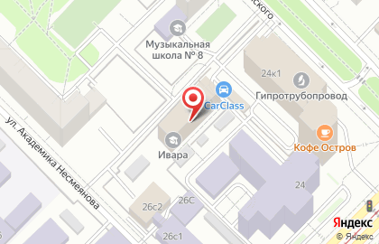 Клуб художественной гимнастики Принцесса на Ленинском проспекте на карте